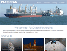 Tablet Screenshot of pac-ocean.com